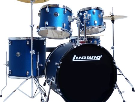 Ludwig Accent Drive AIMM Exclusive 5-Piece Drum Kit - Blue Stardust Online