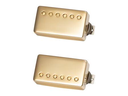 Gibson Custombucker Humbucker Pickup Matched Set in Gold For Sale