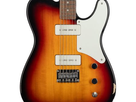 Squier Paranormal Baritone Cabronita Telecaster - Laurel Fingerboard, 3-Color Sunburst Fashion