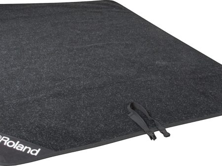 Roland TDM-25 78x64  Non-Slip Protective Drum Mat, Charcoal (TDM-25) Supply