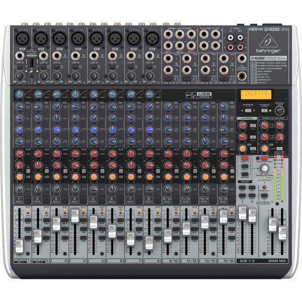 Behringer XENYX QX2222USB 22-Input USB Audio Mixer with Effects For Cheap