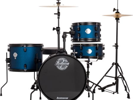 Ludwig Pocket Kit AIMM Exclusive 4-Piece Kit - Blue Stardust Hot on Sale