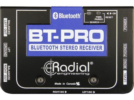 Radial BT-Pro BlueTooth Wireless Receiver w  Stereo DI Outputs Fashion