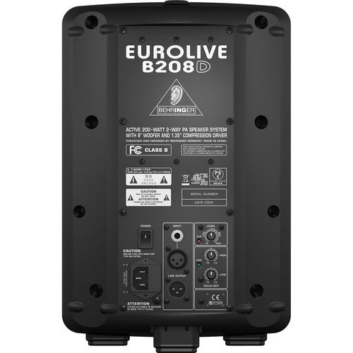 Behringer Eurolive B208D Active 200-Watt 2-Way PA Speaker System Online Hot Sale