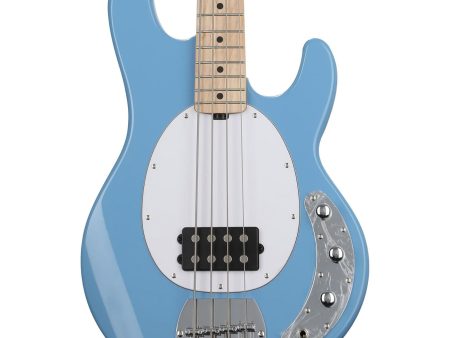 Sterling By Music Man StingRay RAY4 Bass Guitar - Chopper Blue Hot on Sale