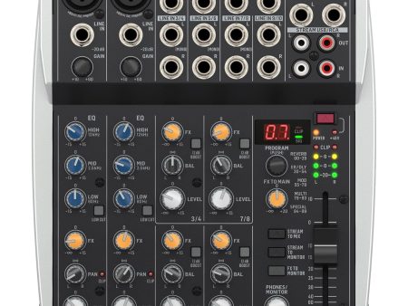 Behringer Xenyx 1002SFX 10-Channel Analog Streaming Mixer Supply