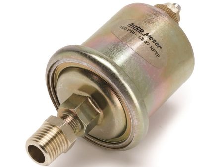 Autometer Accessories 0-100PSI 1 8in. NPT Male Oil Pressure Sensor (For Short Sweep Elec.) Fashion