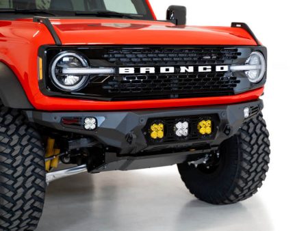 Addictive Desert Designs 21-22 Ford Bronco Bomber Front Bumper (w  3 Baja Designs LP4 Mounts) on Sale