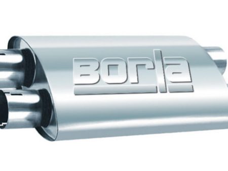 Borla 2.25in Dual In Out 19in x 9.5in x 4in Turbo XL Muffler For Cheap