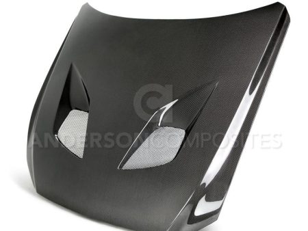 Anderson Composites 15-17 Ford Mustang (Excl. GT350 GT350R) Type-TT Double Sided Hood Fashion