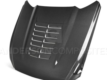 Anderson Composites 15-17 Ford Mustang (Excl. GT350 GT350R) Double Sided Type-GT5 Carbon Fiber Hood Discount