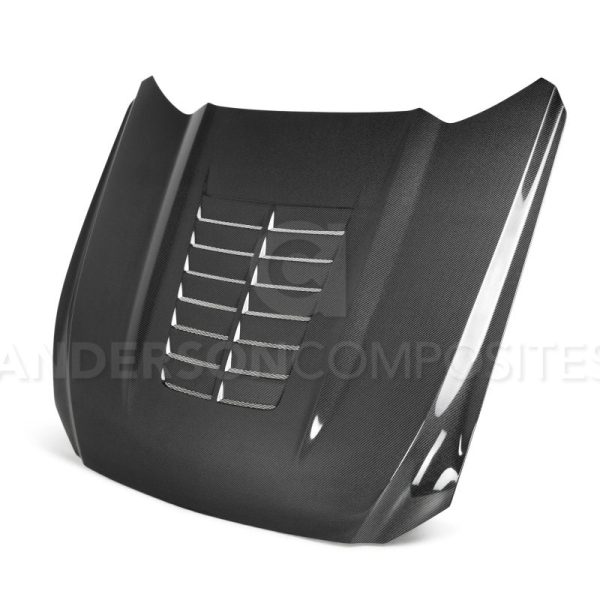 Anderson Composites 15-17 Ford Mustang (Excl. GT350 GT350R) Double Sided Type-GT5 Carbon Fiber Hood Discount