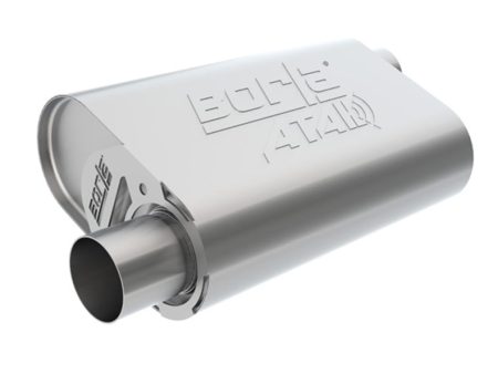 Borla CrateMuffler Stock SBF 289 302 FE BB ATAK 2.25in Offset 14inx4.35inx9in Oval Muffler Discount