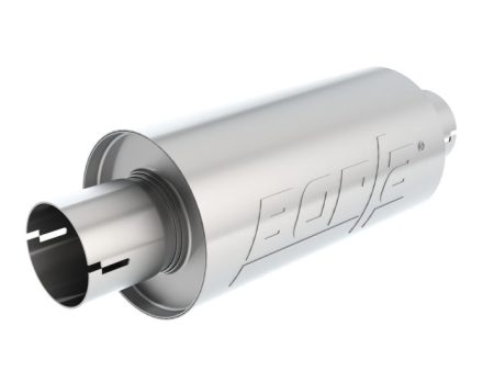 Borla S-Type Muffler 2.5in Inlet Outlet 5in Round x 10in w Notch Online now