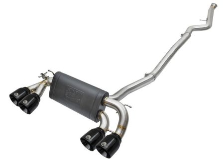 aFe 16-18 BMW M2 L6-3.0L MACH Force-Xp 3in to 2.5in 304 SS Cat-Back Exhaust System-Quad Black Tips For Cheap