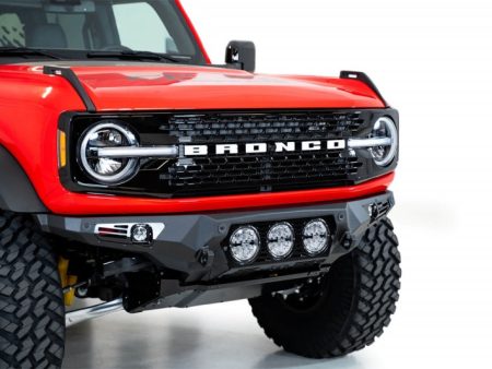 Addictive Desert Designs 21-22 Ford Bronco Bomber Front Bumper (w  3 Rigid 360 Mounts) Supply