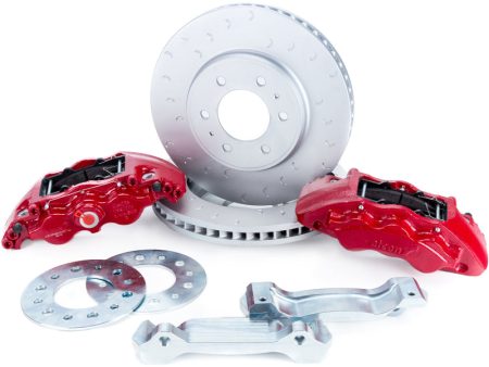 Alcon 09-20 F-150 Raptor Gen1-2 347x36mm Rotors 6-Piston Red Front Brake Kit Requires alcAC011507NAN Online