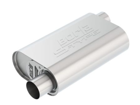 Borla CrateMuffler SBC Hot 350 383 2.5in Offset Center 14in x 4.35in x 9in S-Type Muffler Online Sale