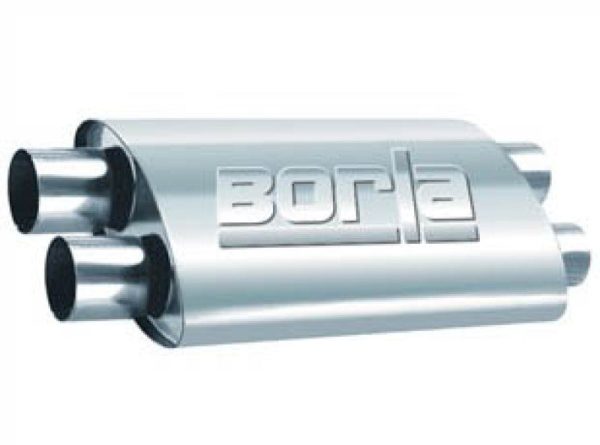 Borla 2.50in Dual In Out 19in x 9.5in x 4in PRO-XS Muffler Online now