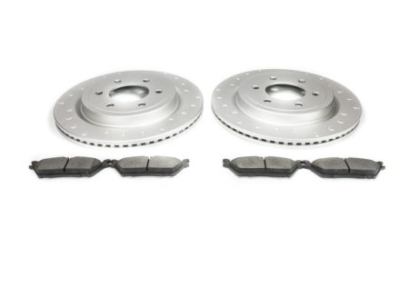 Alcon 19-20 Raptor  18-20 F-150 Rear Pad and Rotor Kit (Use with Stock Calipers) w  Elect Park Brake Fashion