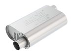 Borla CrateMuffler Stock SBC 283 327 350 ATAK 2.25in Offset Offset 14inx4.35inx9in Oval Muffler Discount