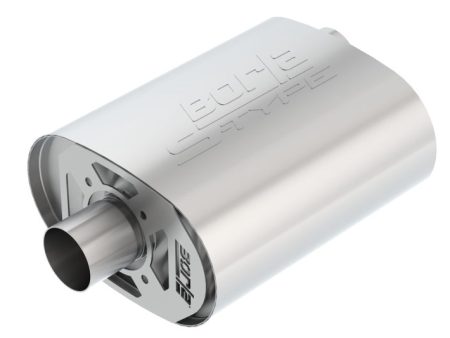 Borla CrateMuffler Ford Coyote 5.0L S-Type 2.5in Offset Center 12inx6inx10.34in Muffler Online now