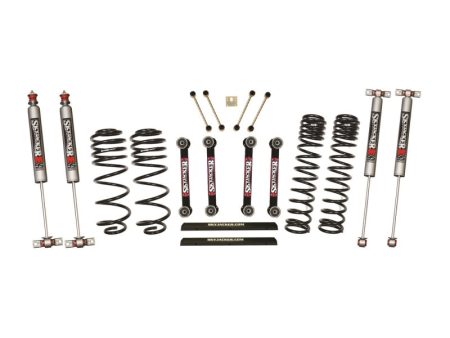 Skyjacker 97-02 Jeep TJ 4in Dual Rate Long Travel Front Rear Kit w  M95 Monotube Shocks Online