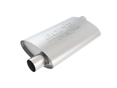 Borla Pro-XS 2.25in Tubing 14in x 4in x 9.5in Oval Offset Offset Muffler Hot on Sale