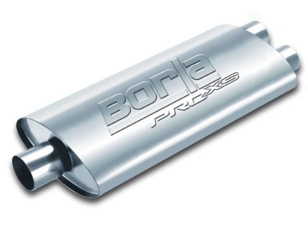 Borla Pro-XS 3in, 2-1 2in, 19in x 9-1 2in x 4in Oval Cen Dual Turbo XL Muffler Online Hot Sale