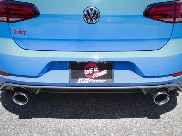 aFe 18-20 VW GTI (MK7.5) 2.0L MACH Force-Xp 3in to 2.5in 304 SS Axle-Back Exhaust System- Pol. Tips on Sale