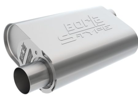 Borla CrateMuffler SBC Hot 350 383 3 inch Offset Center 14in x 4.35in x 9in Oval Muffler For Cheap