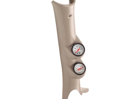 Autometer 03-09 Dodge Ram Taupe Dual Pillar Pod (w  White Phantom Boost Pyrometer Gauges) Online Sale