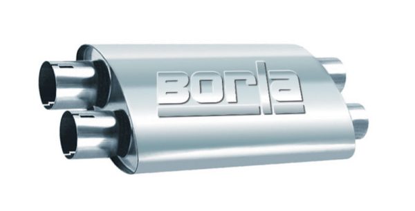 Borla 2.50in Dual In Out 19in x 9.5in x 4in PRO-XS Muffler Online now