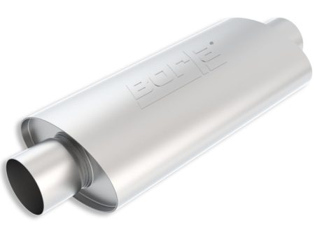 Borla XR-1 Racing Sportsman 3.5in. Outlet   3.5in Inlet Oval Muffler - 5in Diameter x 15in Length For Sale