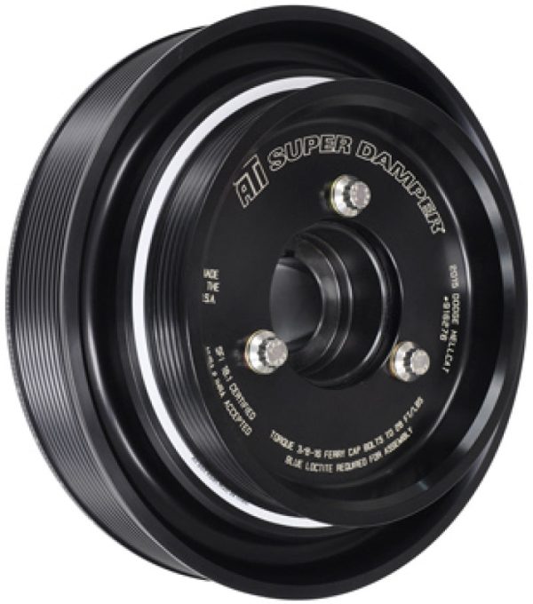 ATI Damper - 6.325in - Alum - 6 Grv - Dodge - 3.7 & 4.7 - V6 w Bolt On Pulley - More Sizes Avail Fashion