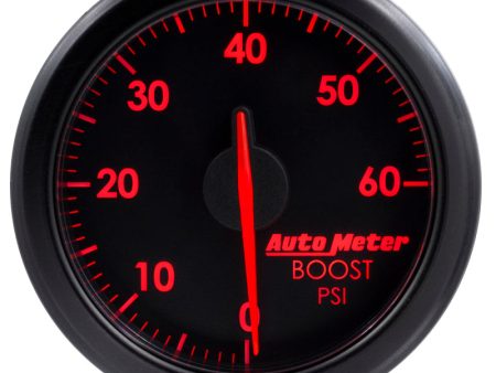 Autometer Airdrive 2-1 6in Boost Gauge 0-60 PSI - Black on Sale